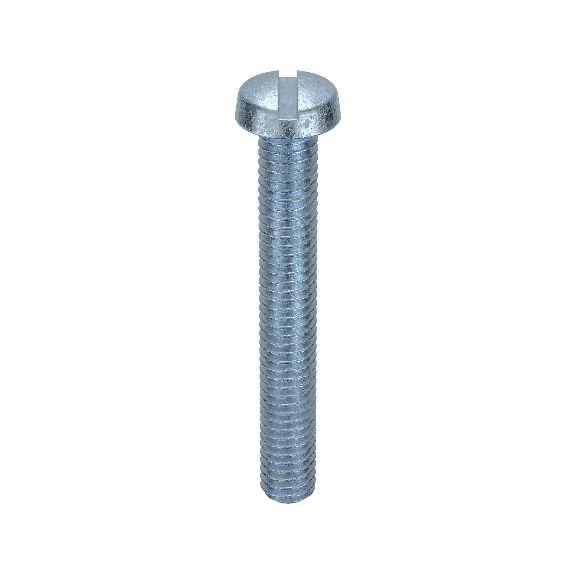Machine Screw: M4x0.70 Thread Size, 30 mm Lg, Class 4.8, Steel, Zinc-Plated, Cheese, Slotted, 100 PK