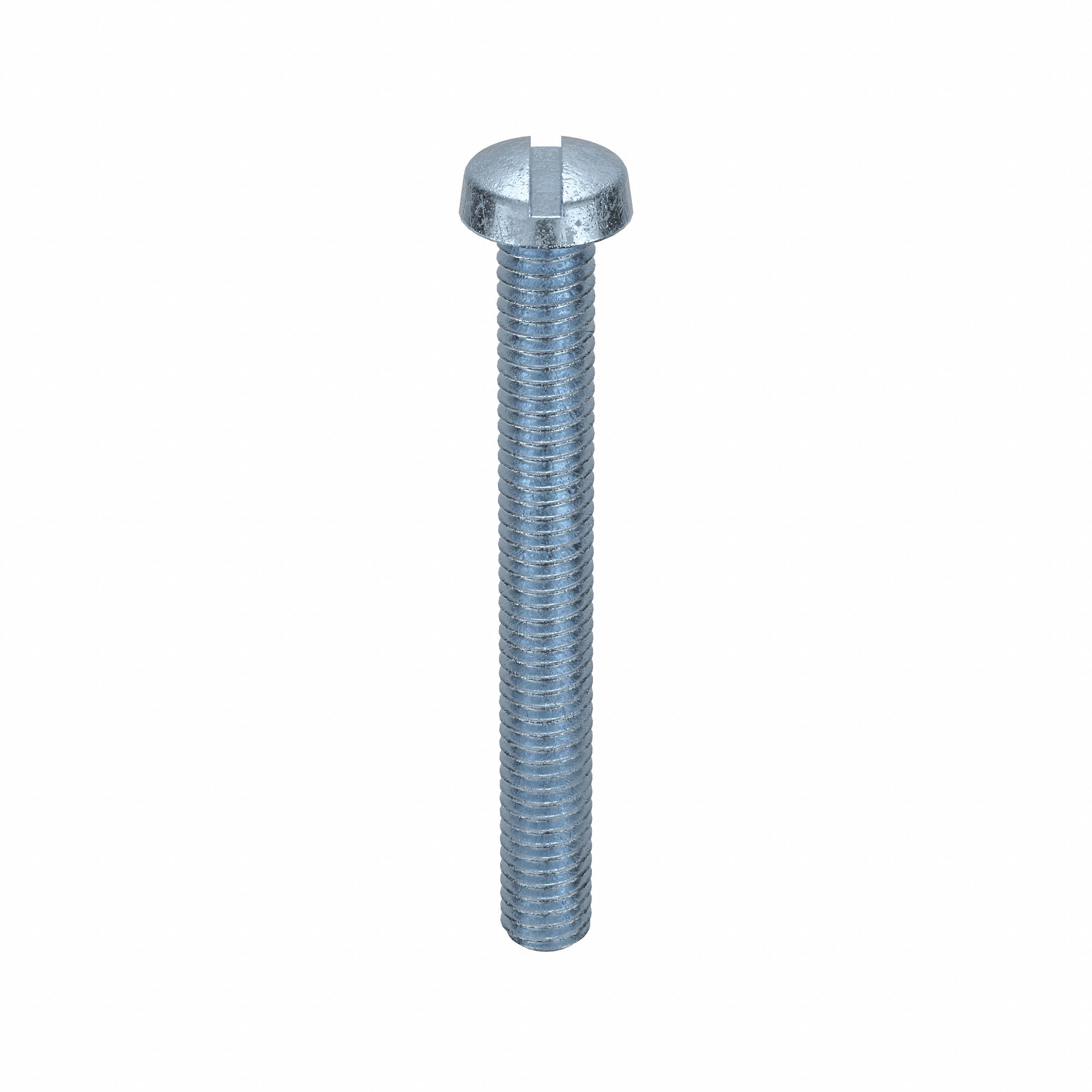 Machine Screw: M4x0.70 Thread Size, 35 mm Lg, Class 4.8, Steel, Zinc-Plated, Cheese, Slotted, 100 PK
