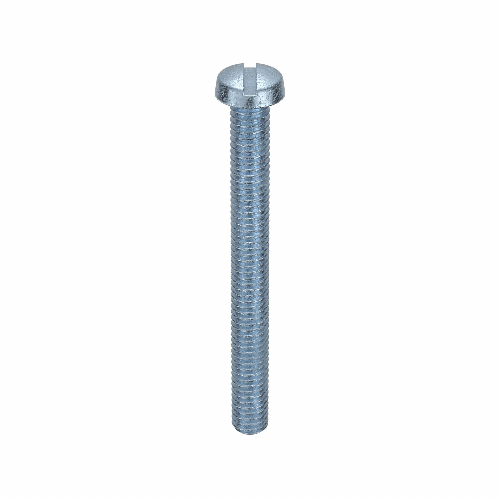 MACHINE SCREW, M4 THREAD, 45MM L, STEEL, ZINC PLATED, CHEESE, SLOTTED, METRIC, 100 PK