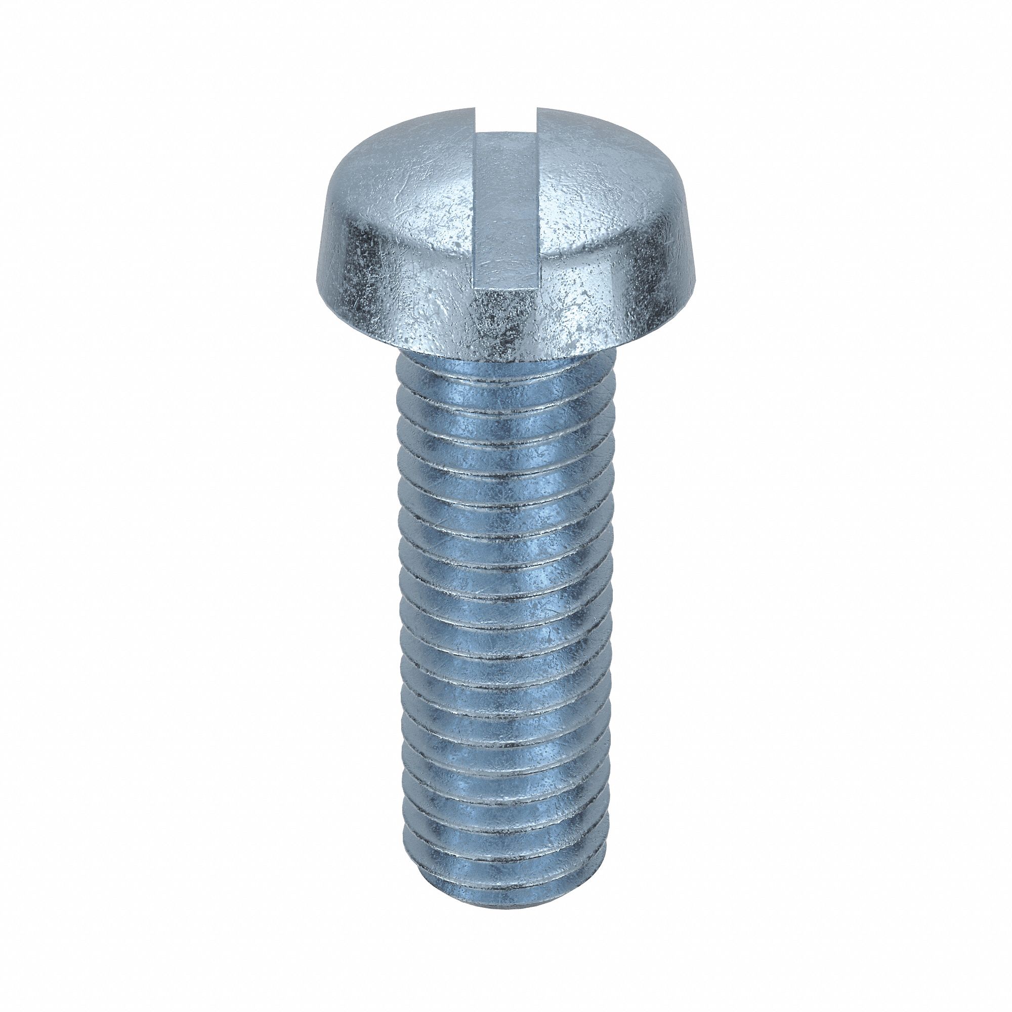 Machine Screw: M5x0.80 Thread Size, 16 mm Lg, Class 4.8, Steel, Zinc-Plated, Cheese, Slotted, 100 PK