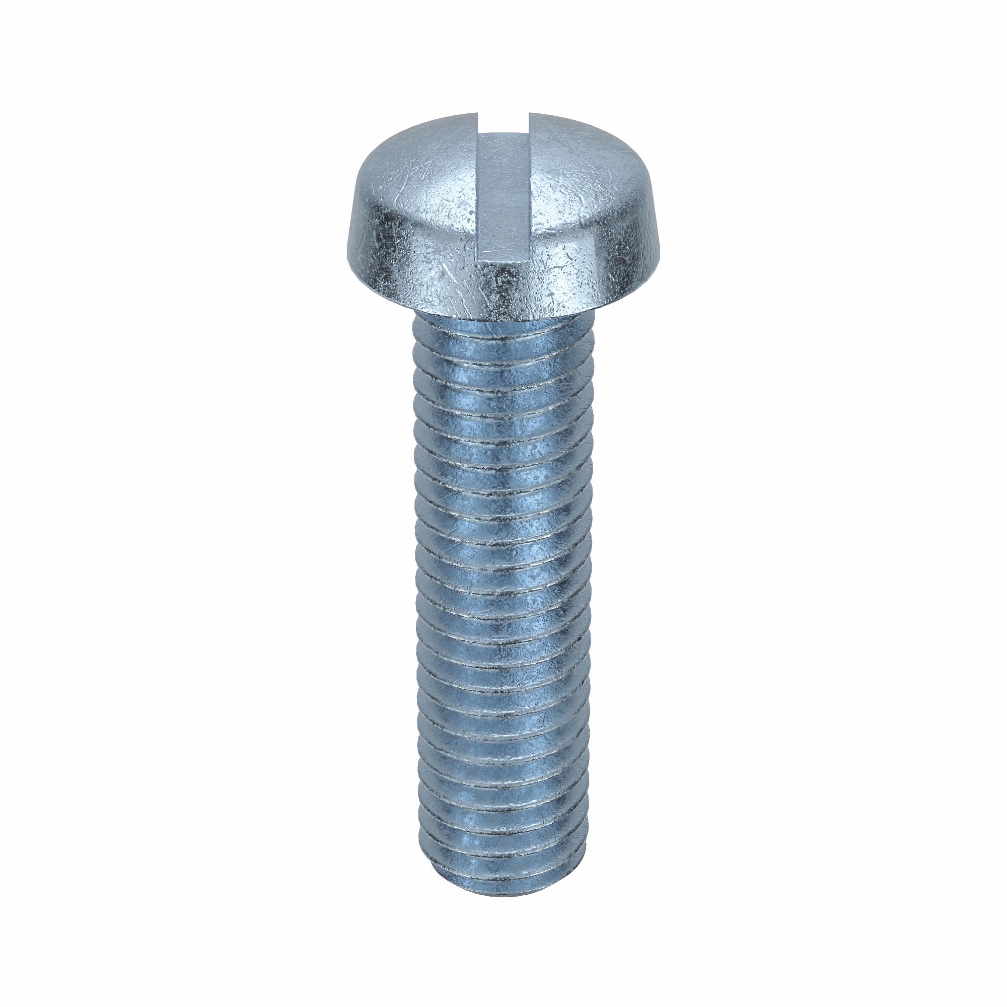 MACHINE SCREW, M6 THREAD, 20MM L, STEEL, ZINC PLATED, CHEESE, SLOTTED, METRIC, ROUND, 100 PK