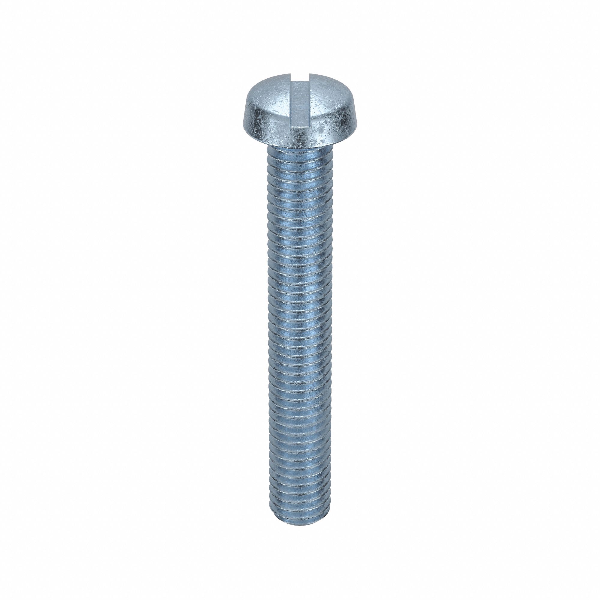 Machine Screw: M5x0.80 Thread Size, 35 mm Lg, Class 4.8, Steel, Zinc-Plated, Cheese, Slotted, 100 PK