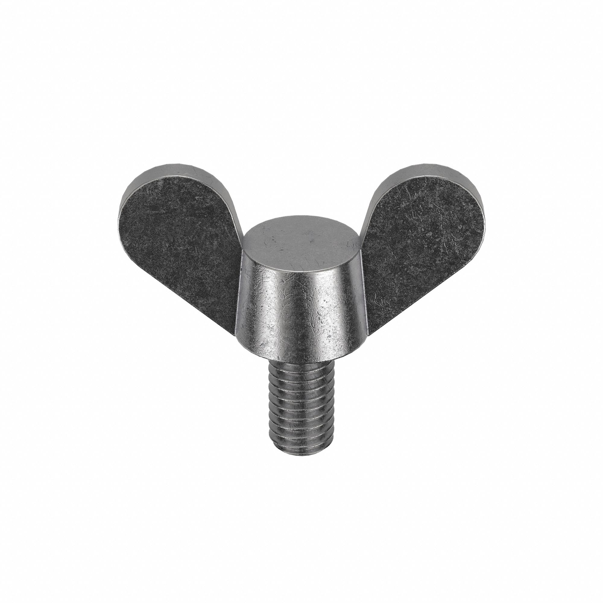 Thumb Screw: M3x0.50 Thread Size, 6 mm Lg, Smooth, Wing, Iron, Zinc-Plated