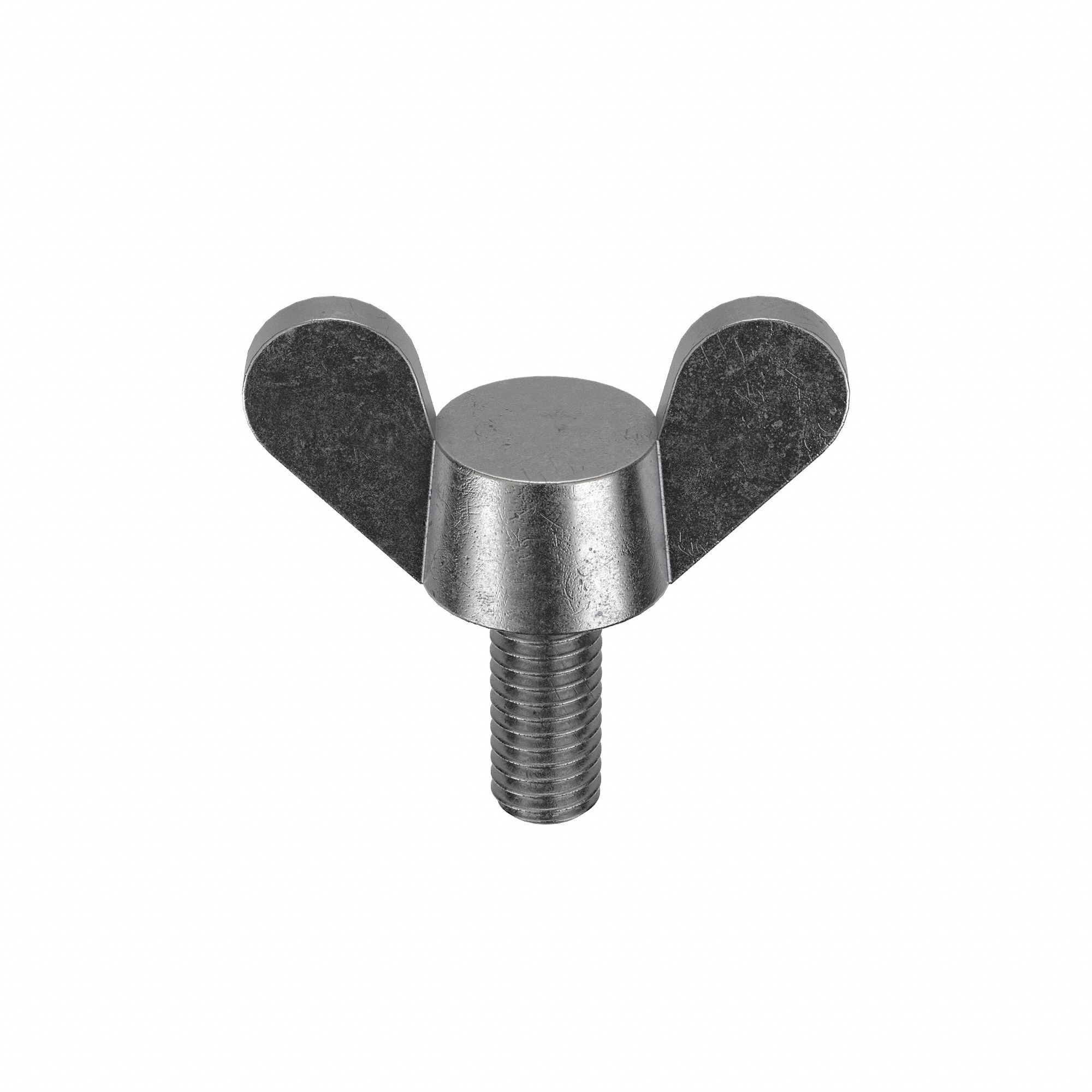 Thumb Screw: M5x0.80 Thread Size, 12 mm Lg, Smooth, Wing, Iron, Zinc-Plated