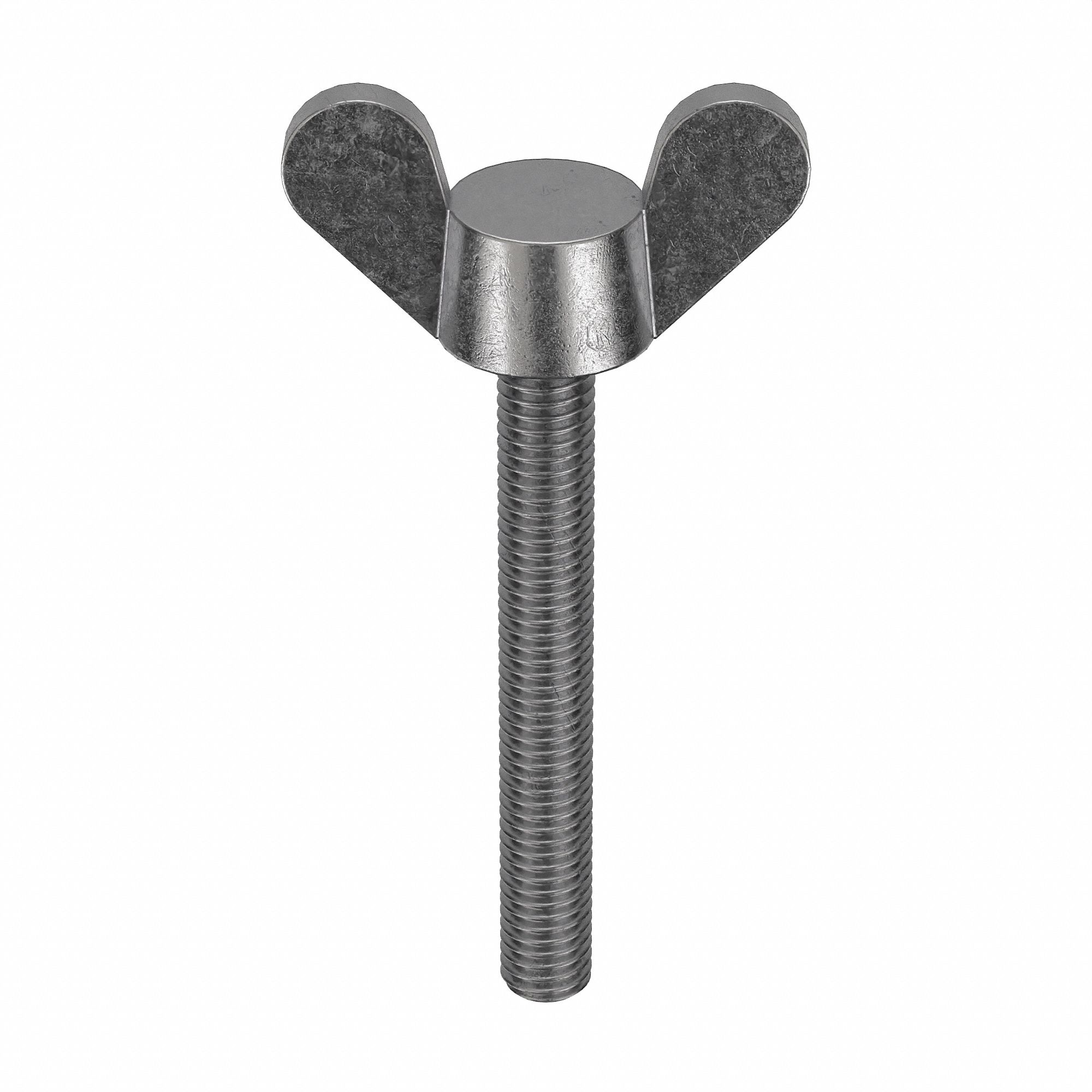 Thumb Screw: M5x0.80 Thread Size, 40 mm Lg, Smooth, Wing, Iron, Zinc-Plated