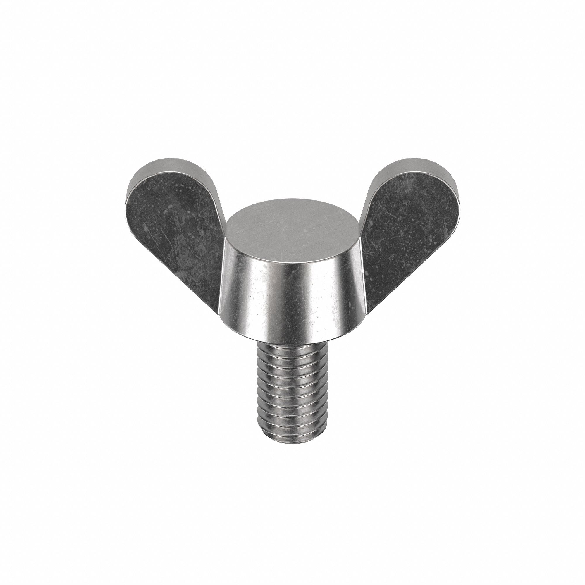 Thumb Screw: M5x0.80 Thread Size, 10 mm Lg, Smooth, Wing, 18-8, Stainless Steel, Plain
