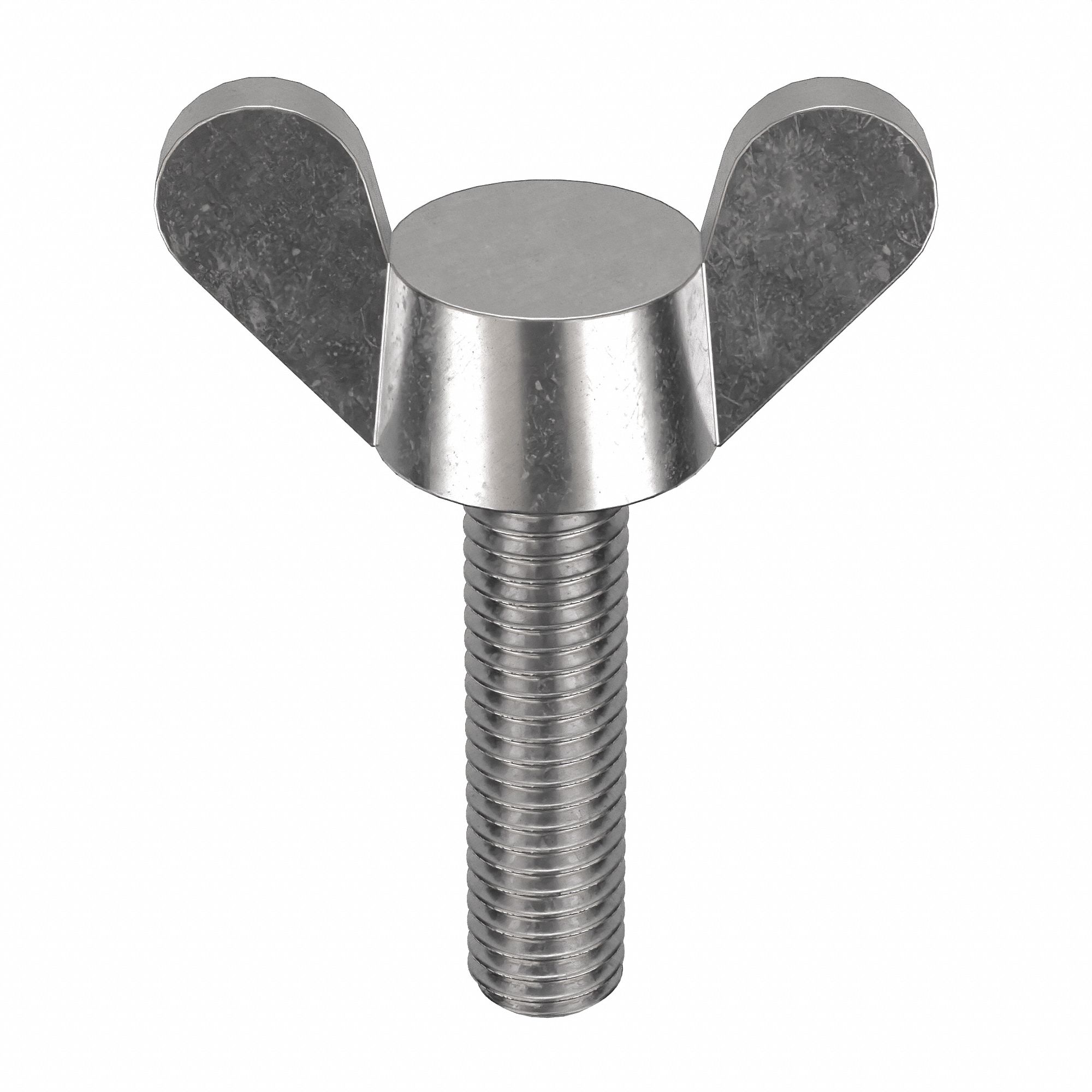 THUMB SCREW, M5-0.80 THREAD SIZE, WING, 18-8 STAINLESS STEEL, PLAIN FINISH, 20MM L