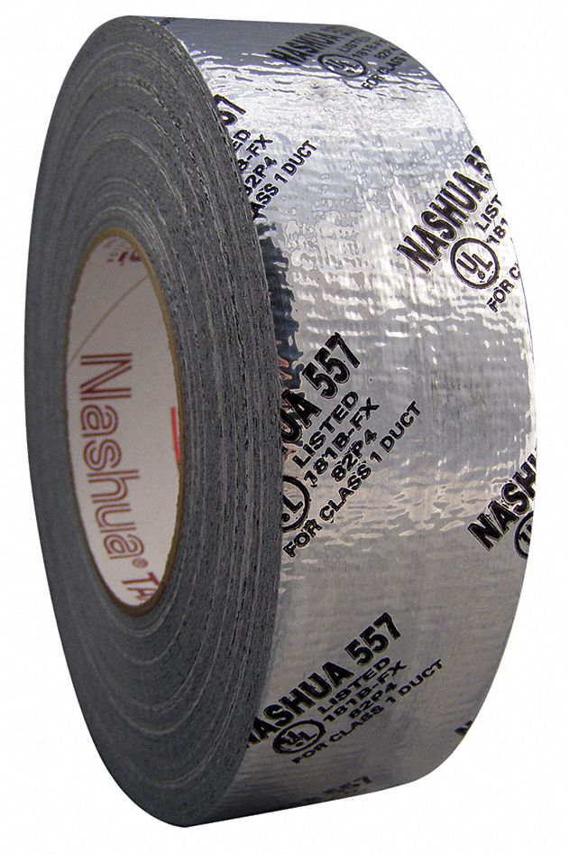 DUCT TAPE, UL-PRINTED, 557, HEAVY DUTY, 1⅞ IN X 60 YARD, SILVER