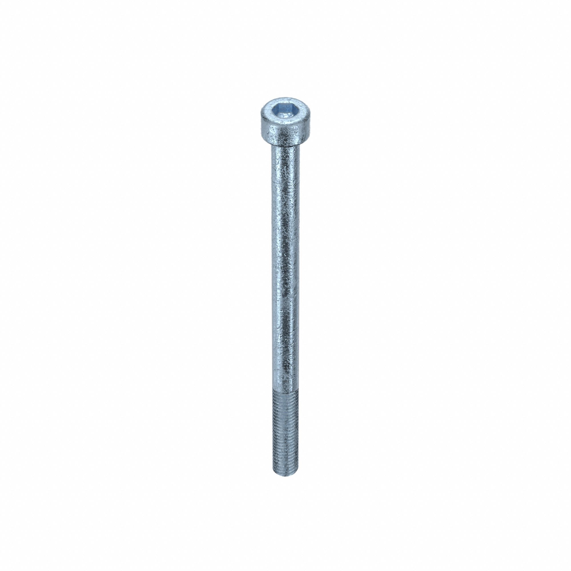 Socket Head Cap Screw: M5x0.80 Thread Size, 80 mm Lg, Std, Zinc Plated, Alloy Steel, 25 PK