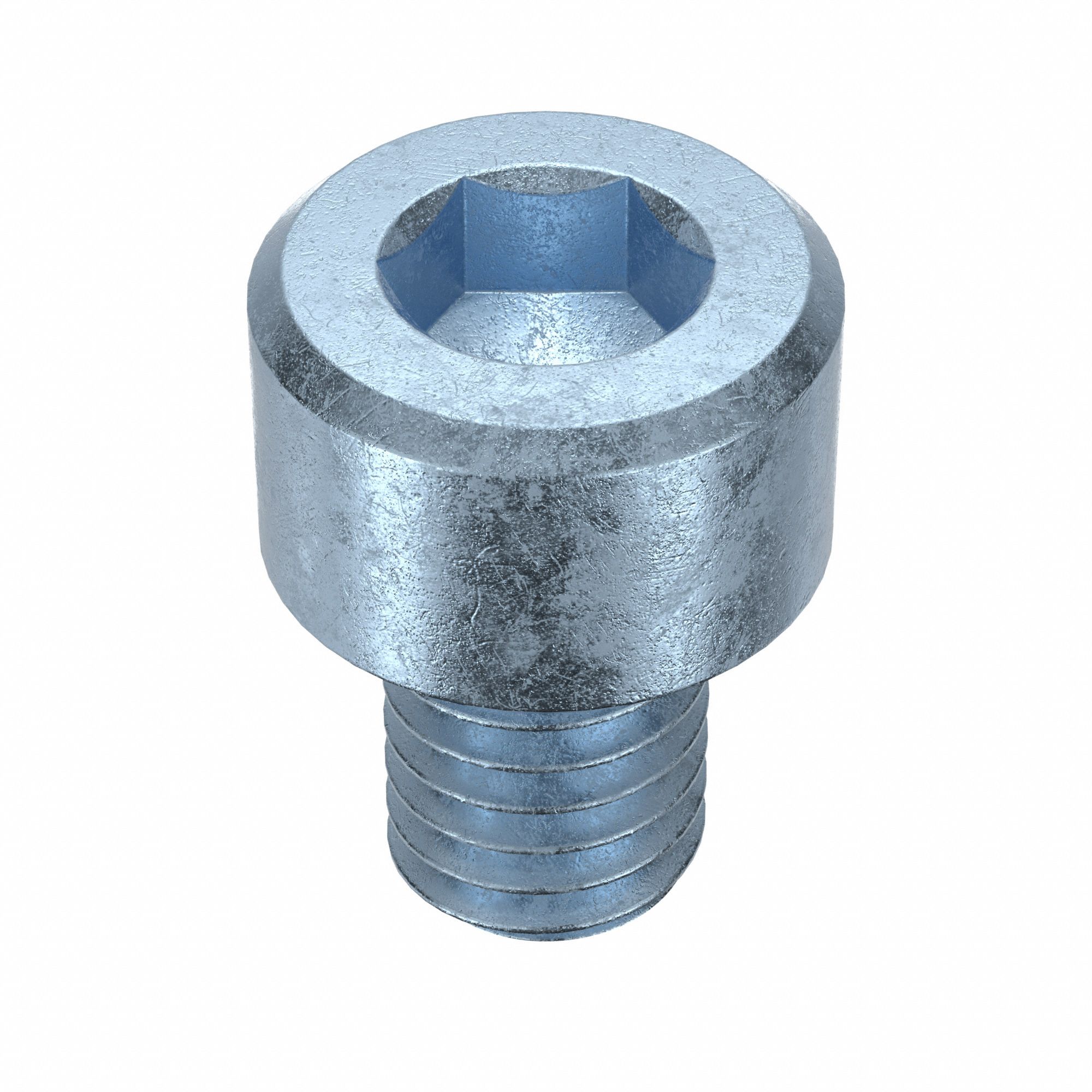Socket Head Cap Screw: M6x1.00 Thread Size, 8 mm Lg, Std, Zinc Plated, Alloy Steel, 100 PK