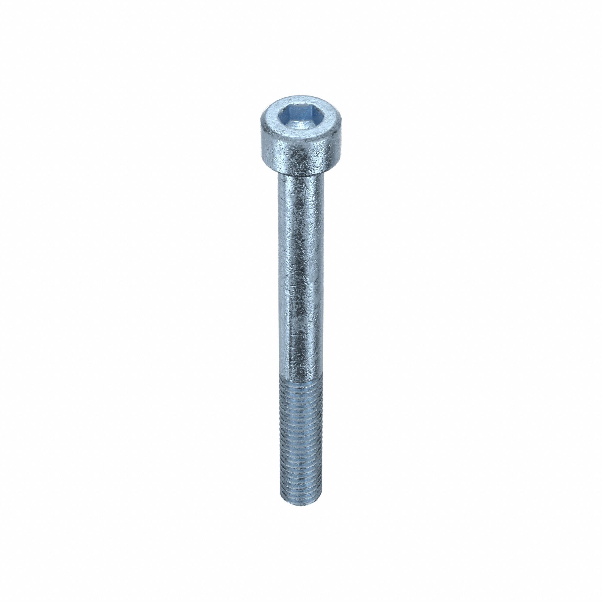 Socket Head Cap Screw: M6x1.00 Thread Size, 60 mm Lg, Std, Zinc Plated, Alloy Steel, 25 PK