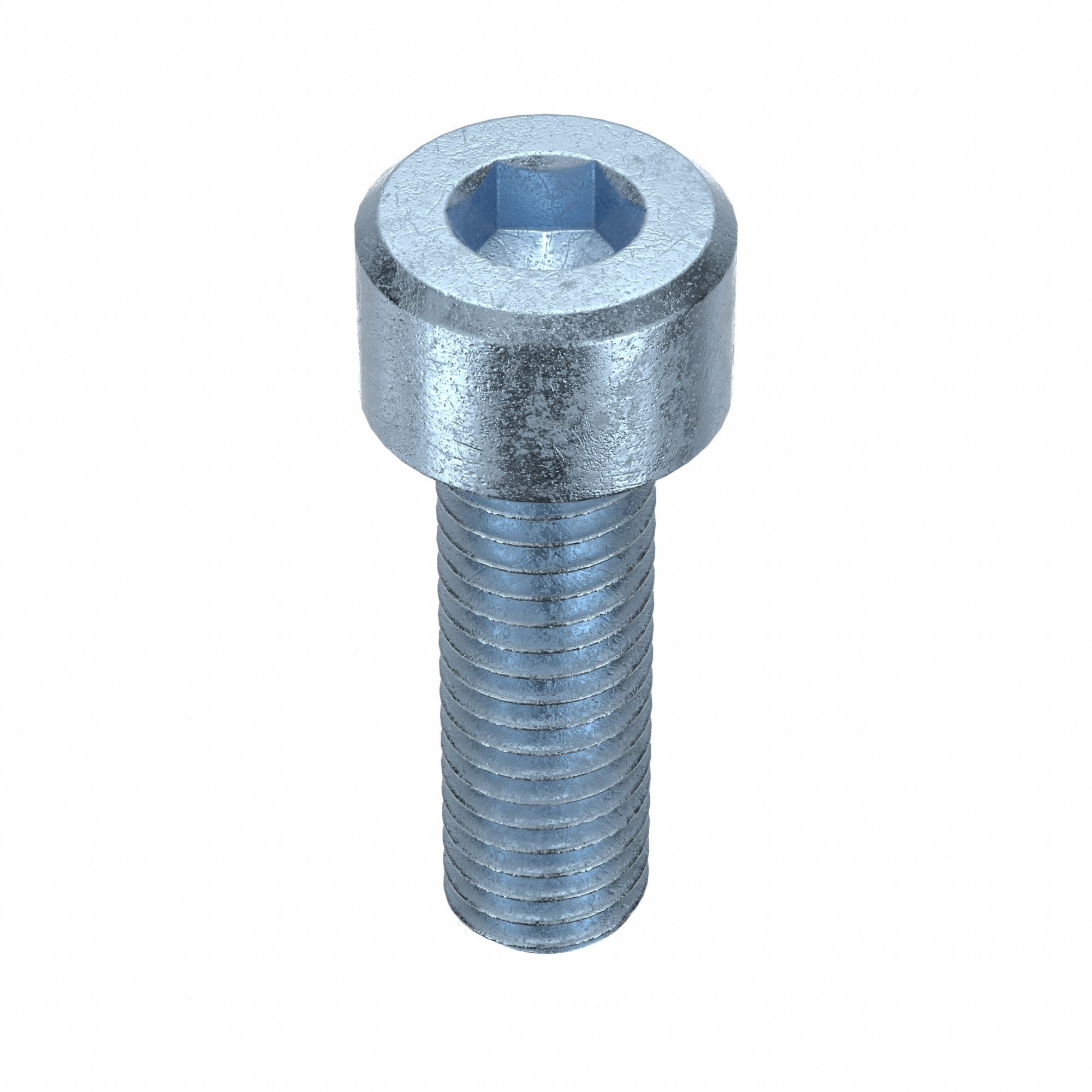 Socket Head Cap Screw: M8x1.25 Thread Size, 25 mm Lg, Std, Zinc Plated, Alloy Steel, 100 PK