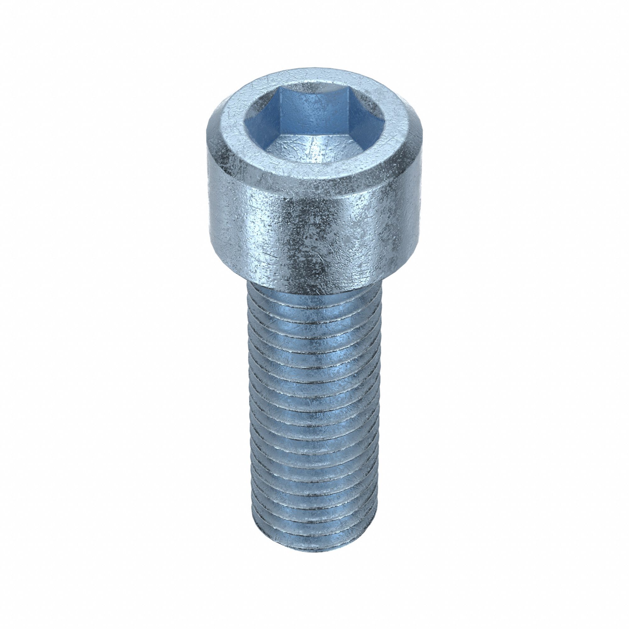 Socket Head Cap Screw: M14x2.00 Thread Size, 40 mm Lg, Std, Zinc Plated, Alloy Steel, 5 PK