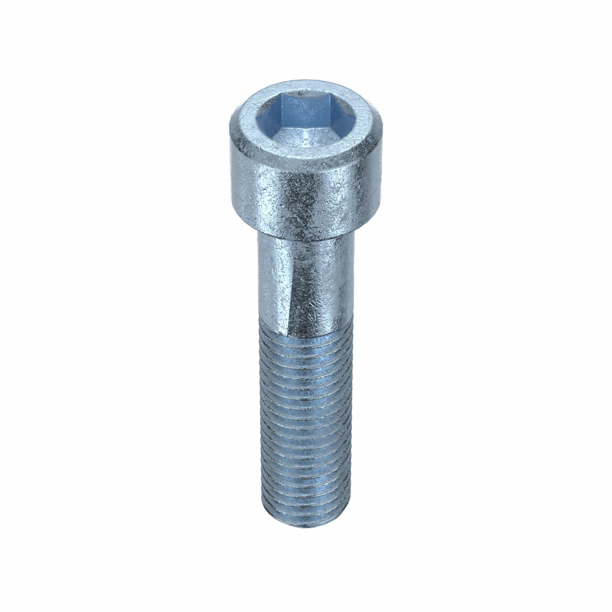 Socket Head Cap Screw: M14x2.00 Thread Size, 60 mm Lg, Std, Zinc Plated, Alloy Steel, 5 PK
