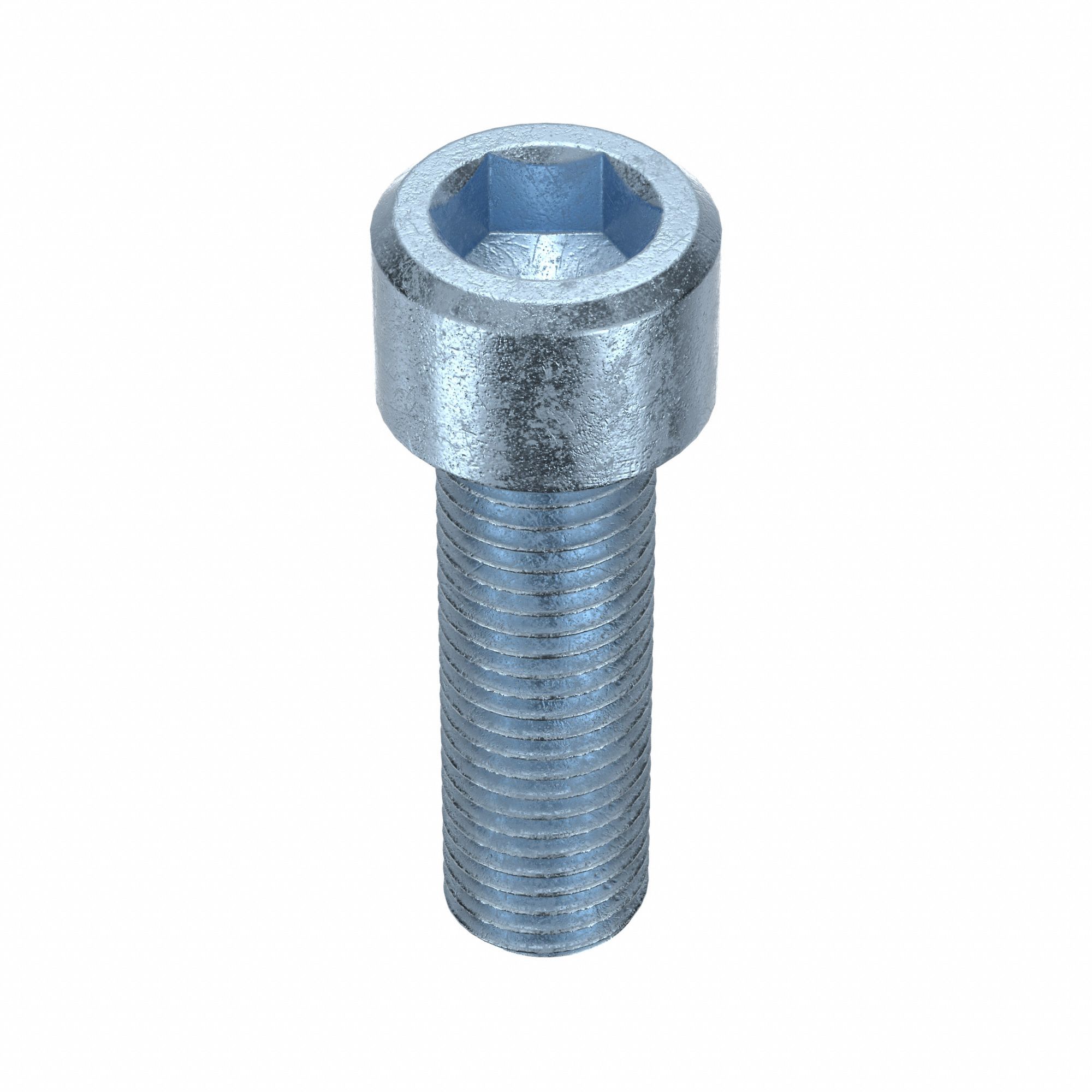Socket Head Cap Screw: M16x2.00 Thread Size, 50 mm Lg, Std, Zinc Plated, Alloy Steel, 25 PK
