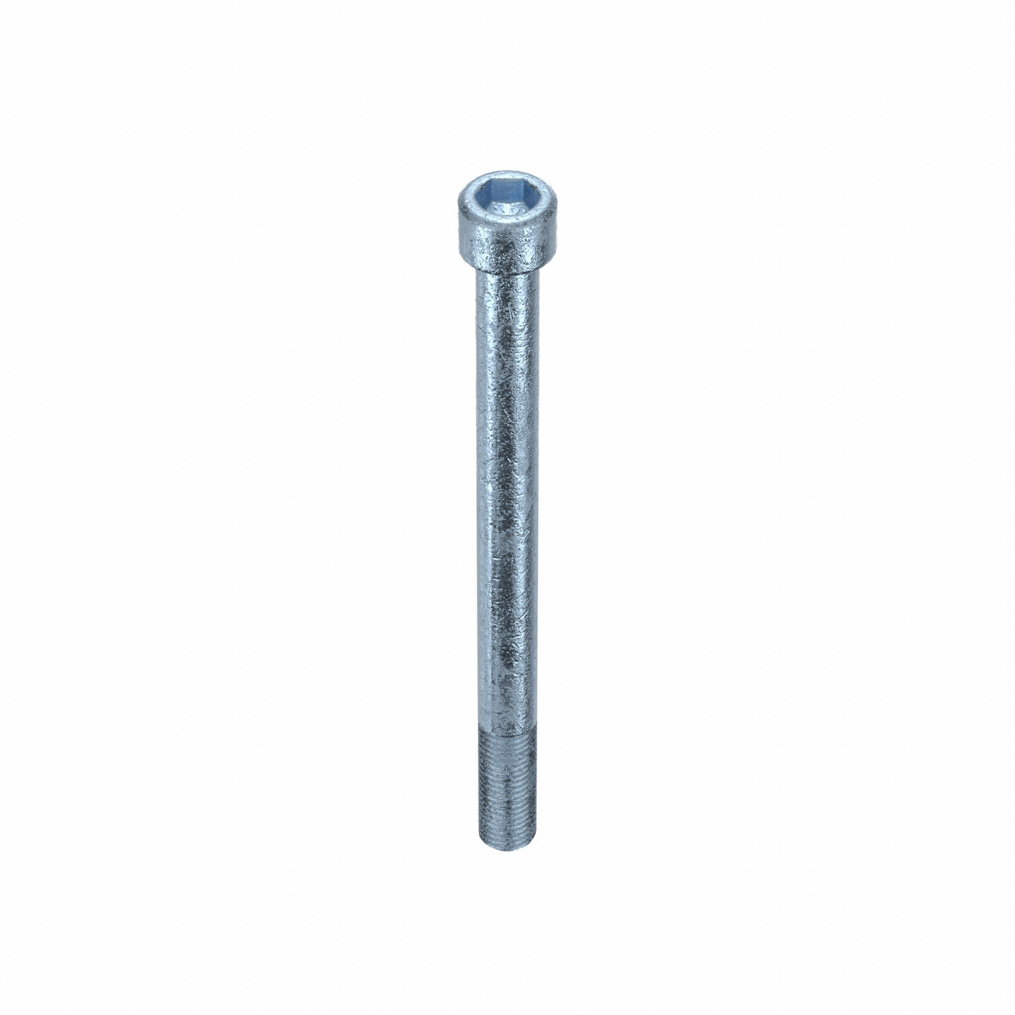 Socket Head Cap Screw: M16x2.00 Thread Size, 200 mm Lg, Std, Zinc Plated, Alloy Steel, Class 12.9