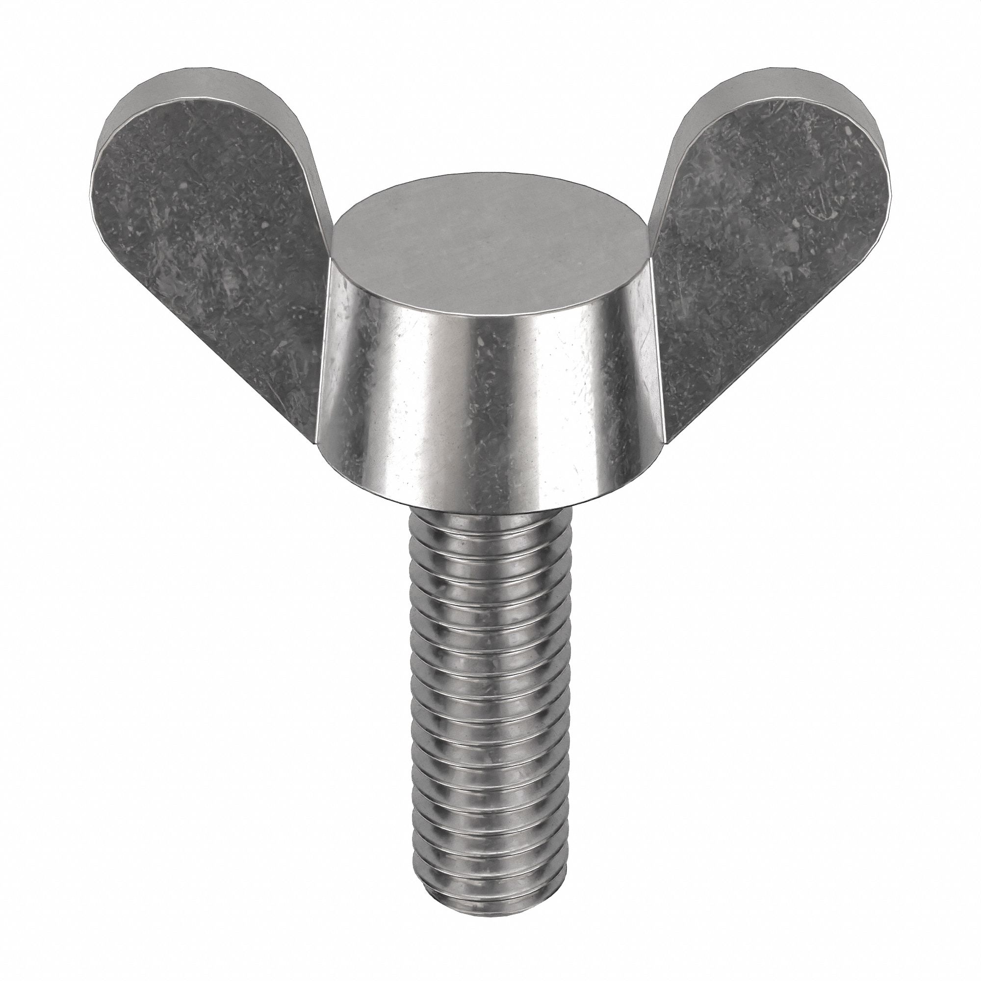 THUMB SCREW, M6-1.00 THREAD SIZE, WING, 18-8 STAINLESS STEEL, PLAIN FINISH, 20MM L