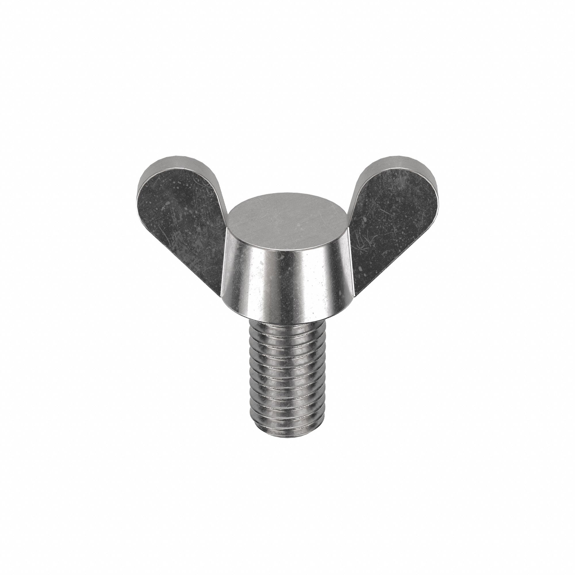 Thumb Screw: M8x1.25 Thread Size, 16 mm Lg, Smooth, Wing, 18-8, Stainless Steel, Plain