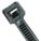 CABLE TIE, 6 IN L, 1½ IN MAX BUNDLE, 0.14 IN W, BLACK, 100 PK