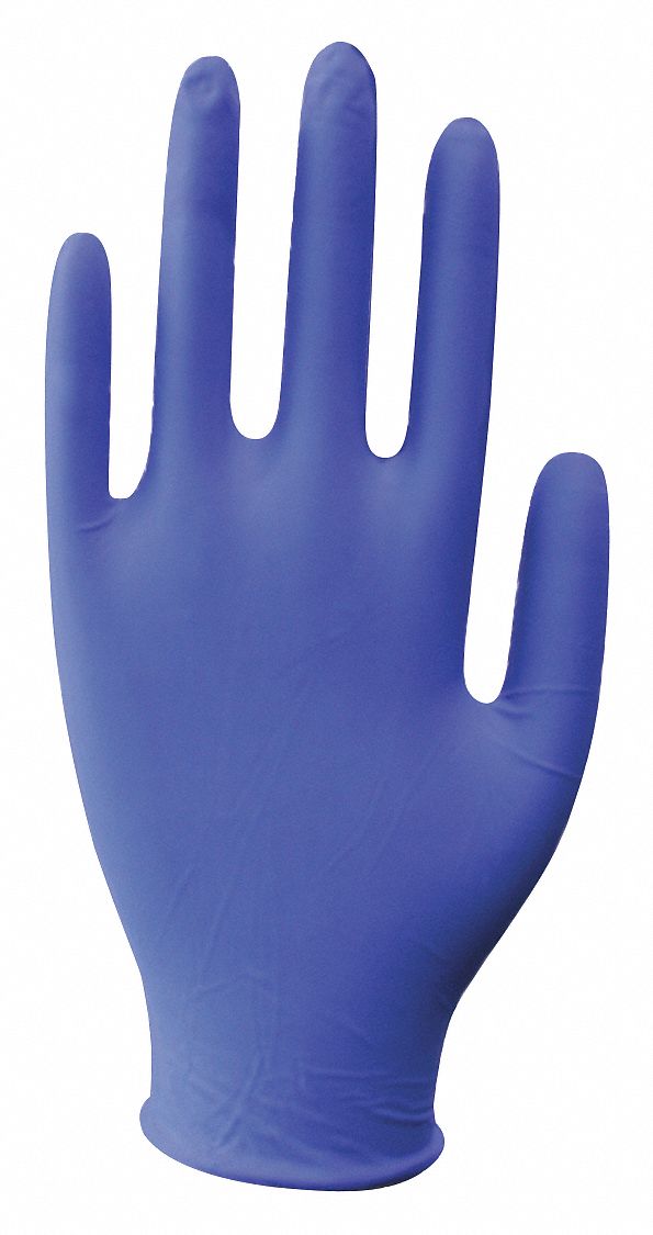 DISPOSABLE GLOVES, FOOD-GRADE, S (7), 3 MIL, POWDER-FREE, NITRILE, GRAIN, 4 AQL