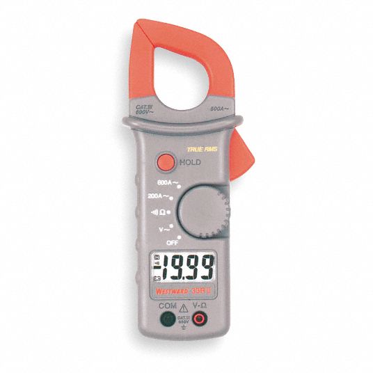 Digital Clamp On Ammeter, 1.1 in (28 mm) Jaw Capacity - Grainger