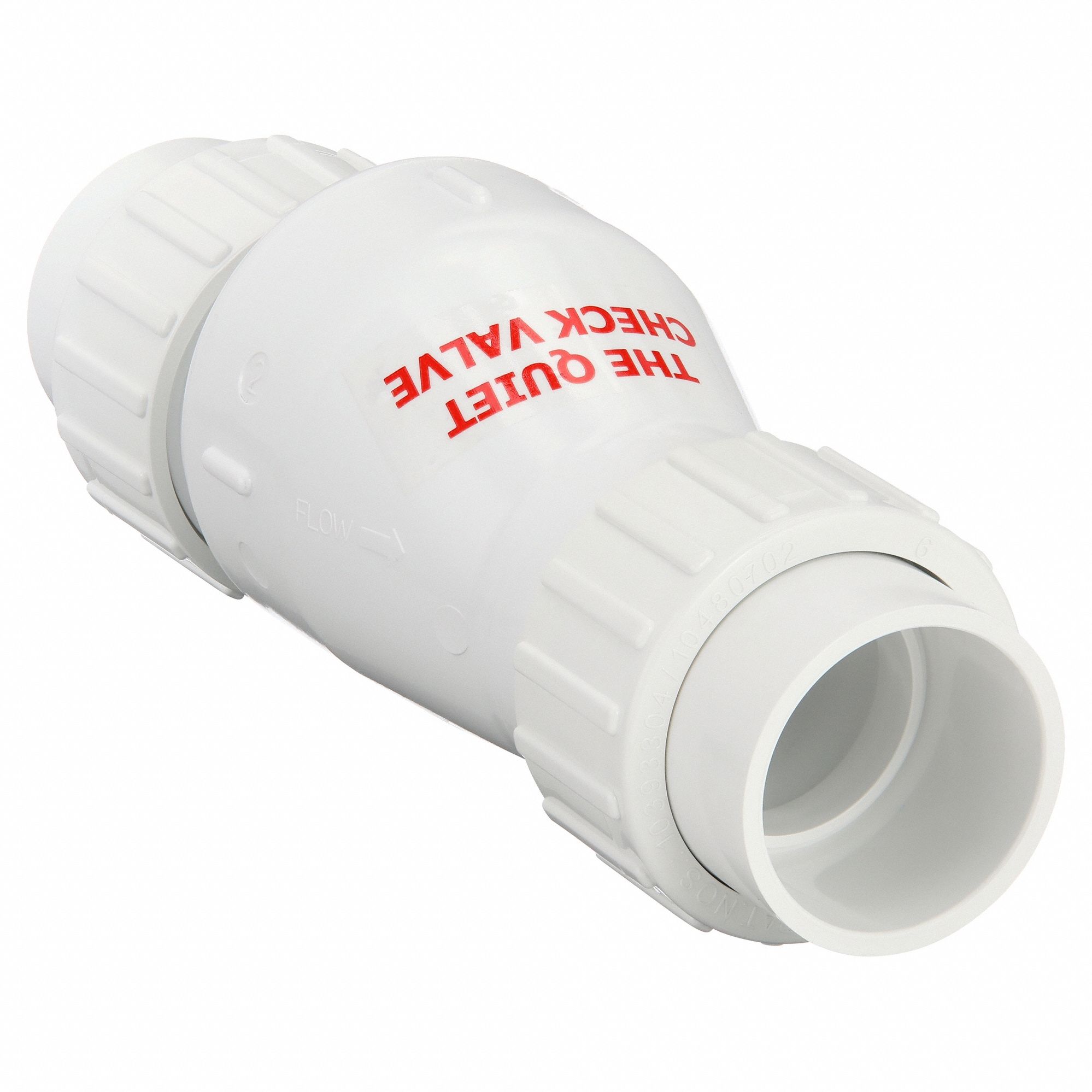 FULL FLOW CHECK VALVE, 9.625 IN OVERALL LENGTH,1-1/2 IN,SOLVENT WELD