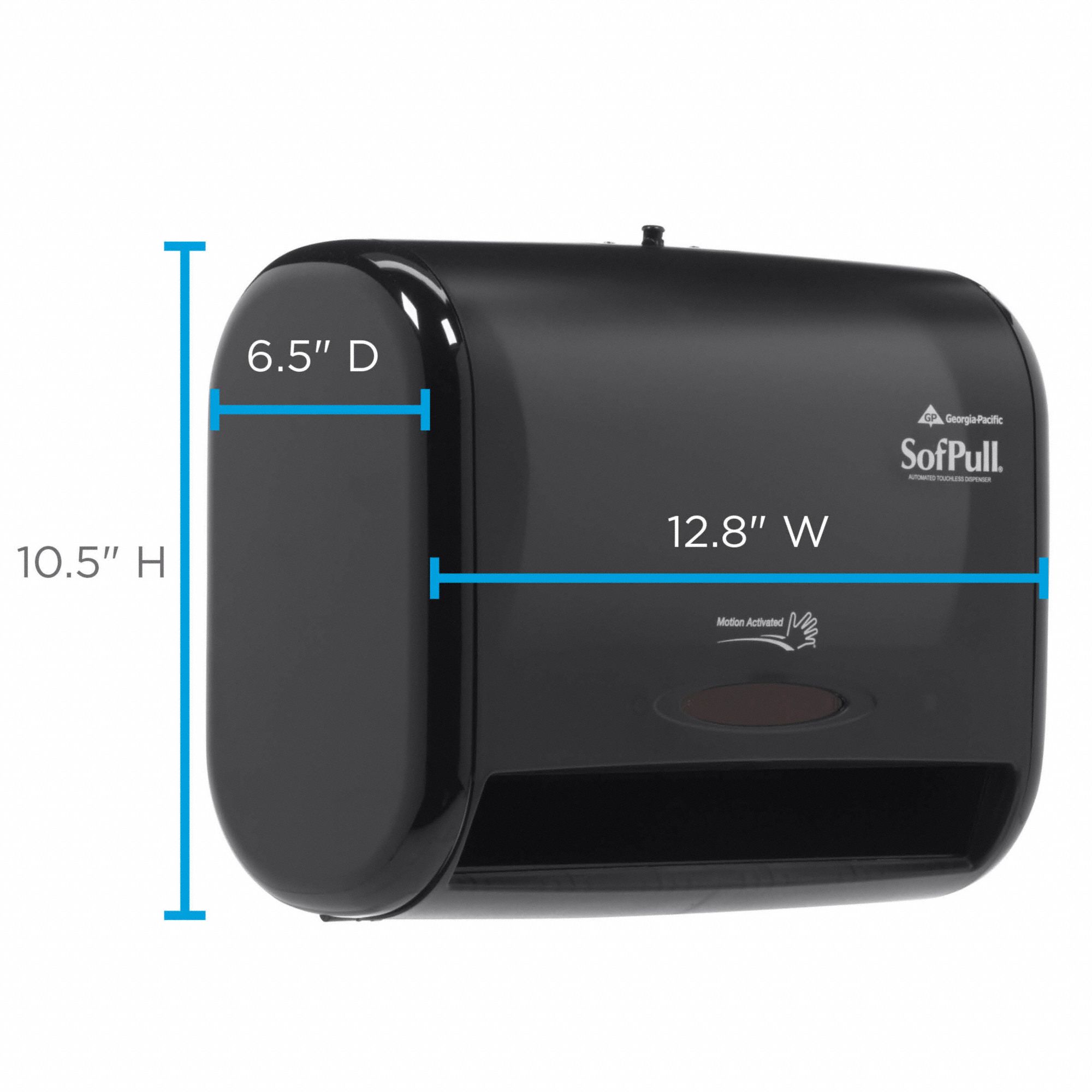 Paper Towel Dispenser, (1) Roll, Black 6JHR958470