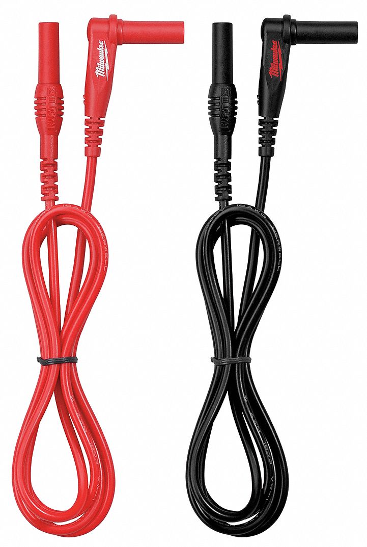 TEST LEADS,39" L,BLACK/RED,1000VAC,PR