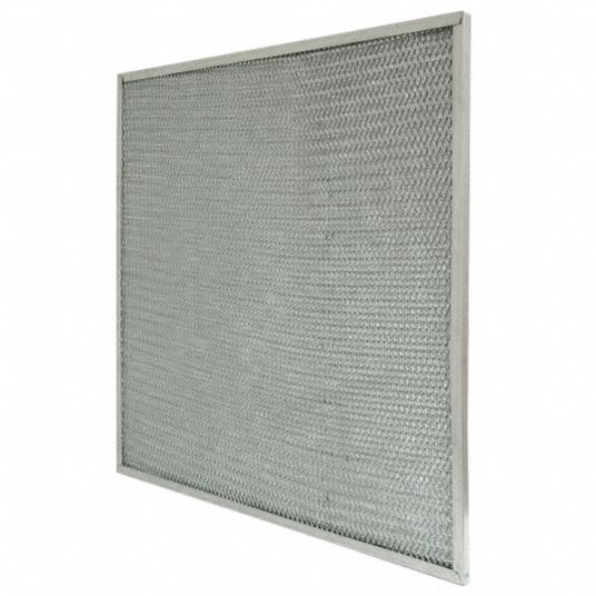 AIR HANDLER Range Hood Filter: 9x12x1 Nominal Filter Size, Aluminum ...