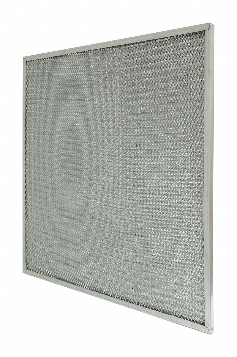 AIR HANDLER Range Hood Filter: 8x10x1 Nominal Filter Size, Aluminum ...