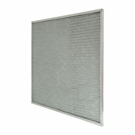 AIR HANDLER Range Hood Filter: 8x10x1 Nominal Filter Size, Aluminum ...