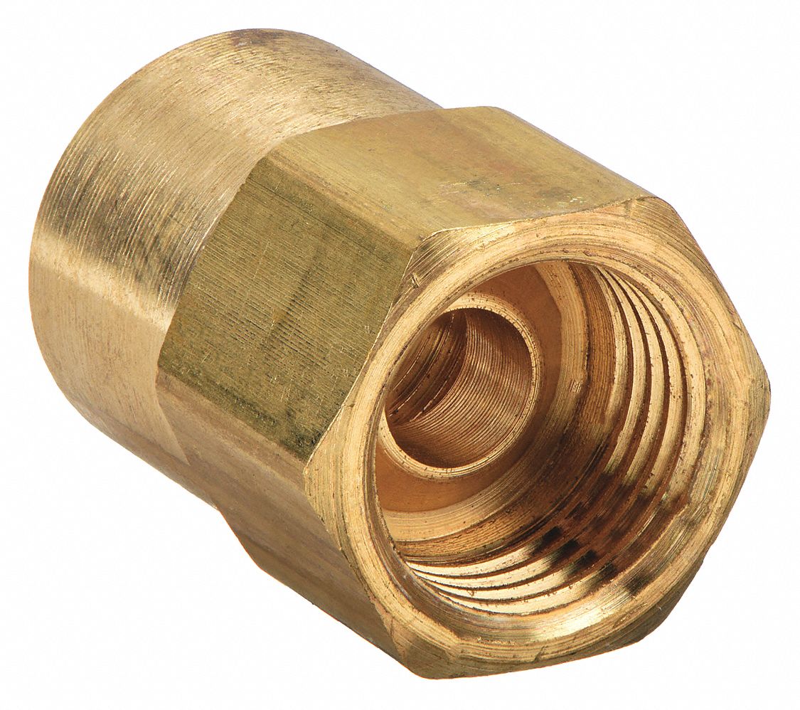 FEMALE CONNECTOR: FOR ¼ IN TUBE OD, ⅛ IN PIPE SIZE, INVERTED FLARE X FNPT, 10 PK