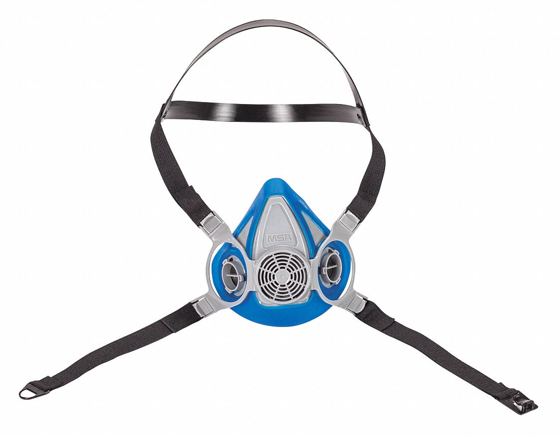 FACEPIECE ASSEMBLY, S, TPR, GREY/MULTIFLEX, ANTHROCURVE, 2-PIECE NECKSTRAP