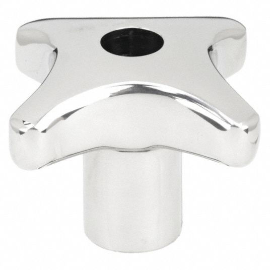 KIPP, 4 Point, Stainless Steel, Hand Knob - 6JRT6|K0146.4040082 - Grainger