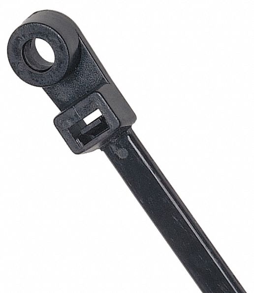 CABLE TIE, 15 IN L, 4 IN MAX BUNDLE, 0.3 IN W, BLACK, 100 PK