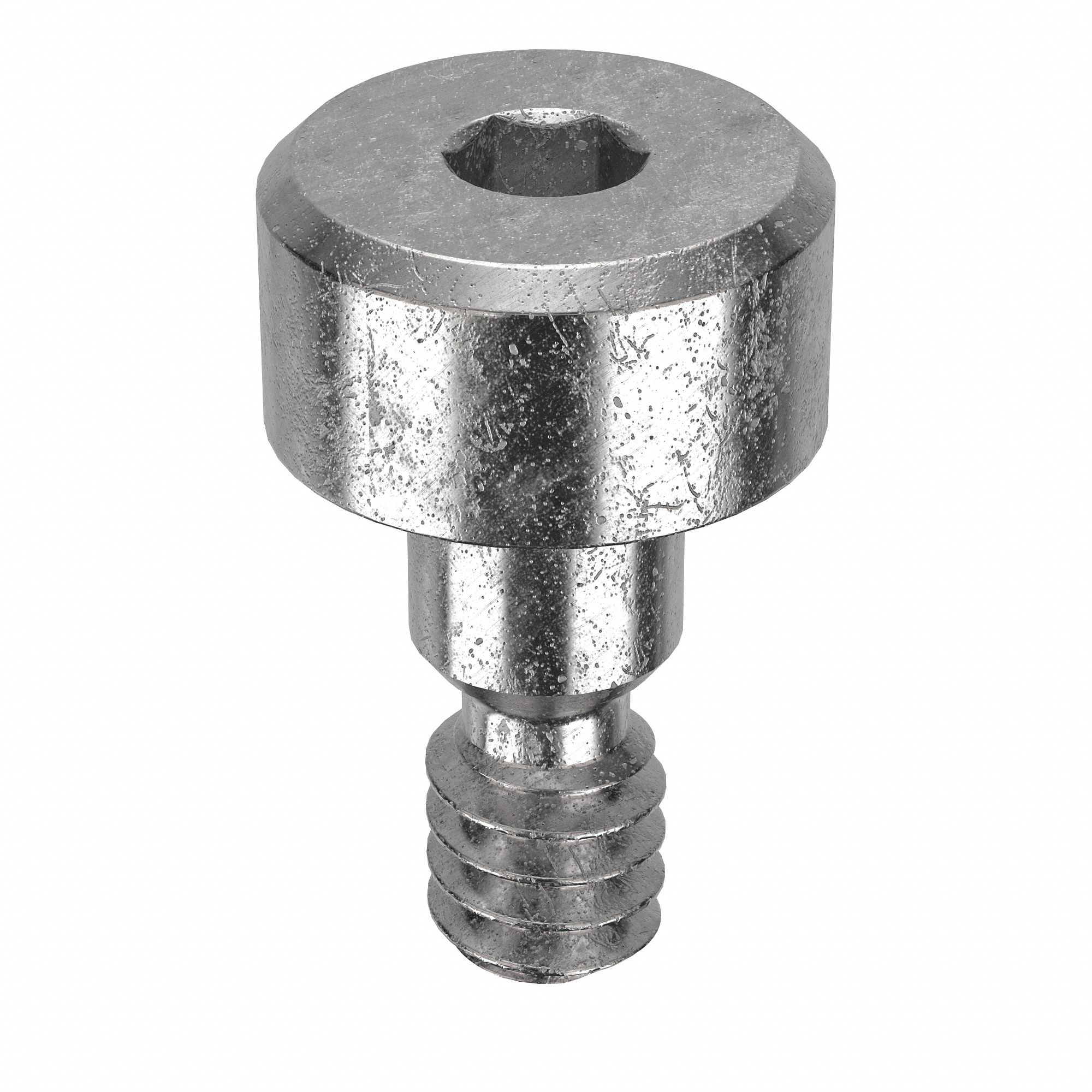 Shoulder Screw: Precision, 4-40 Thr Size, 5/32 in Thr Lg, 1/8 in Shoulder Lg, Std, Plain, 10 PK