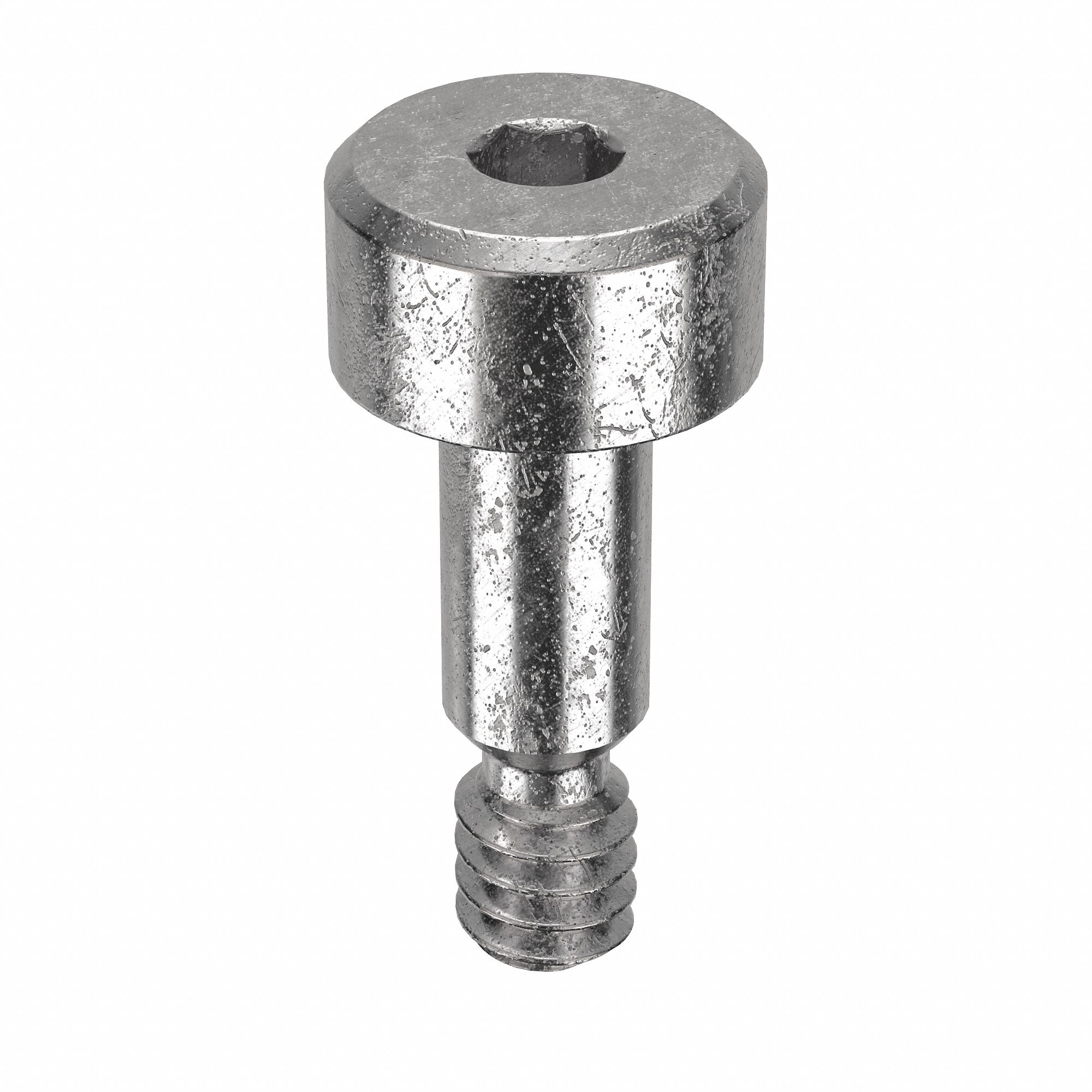Shoulder Screw: Precision, 4-40 Thr Size, 5/32 in Thr Lg, 1/4 in Shoulder Lg, Std, Plain, 10 PK
