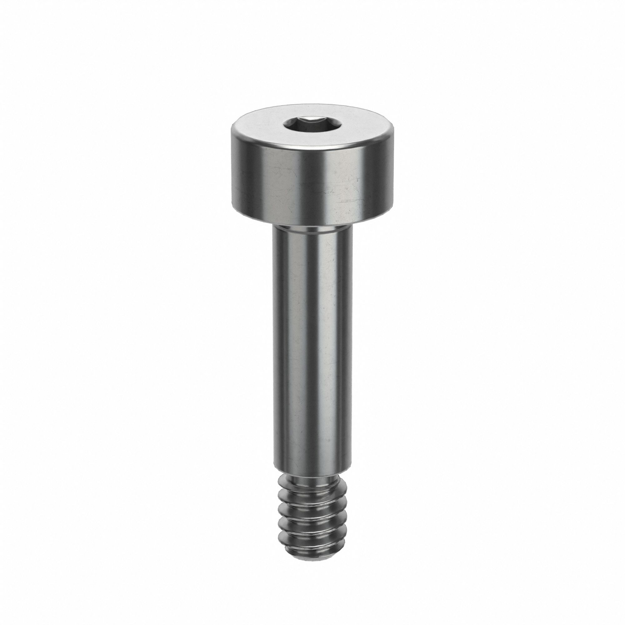 Shoulder Screw: Precision, 4-40 Thr Size, 5/32 in Thr Lg, 7/16 in Shoulder Lg, Std, Plain, 10 PK