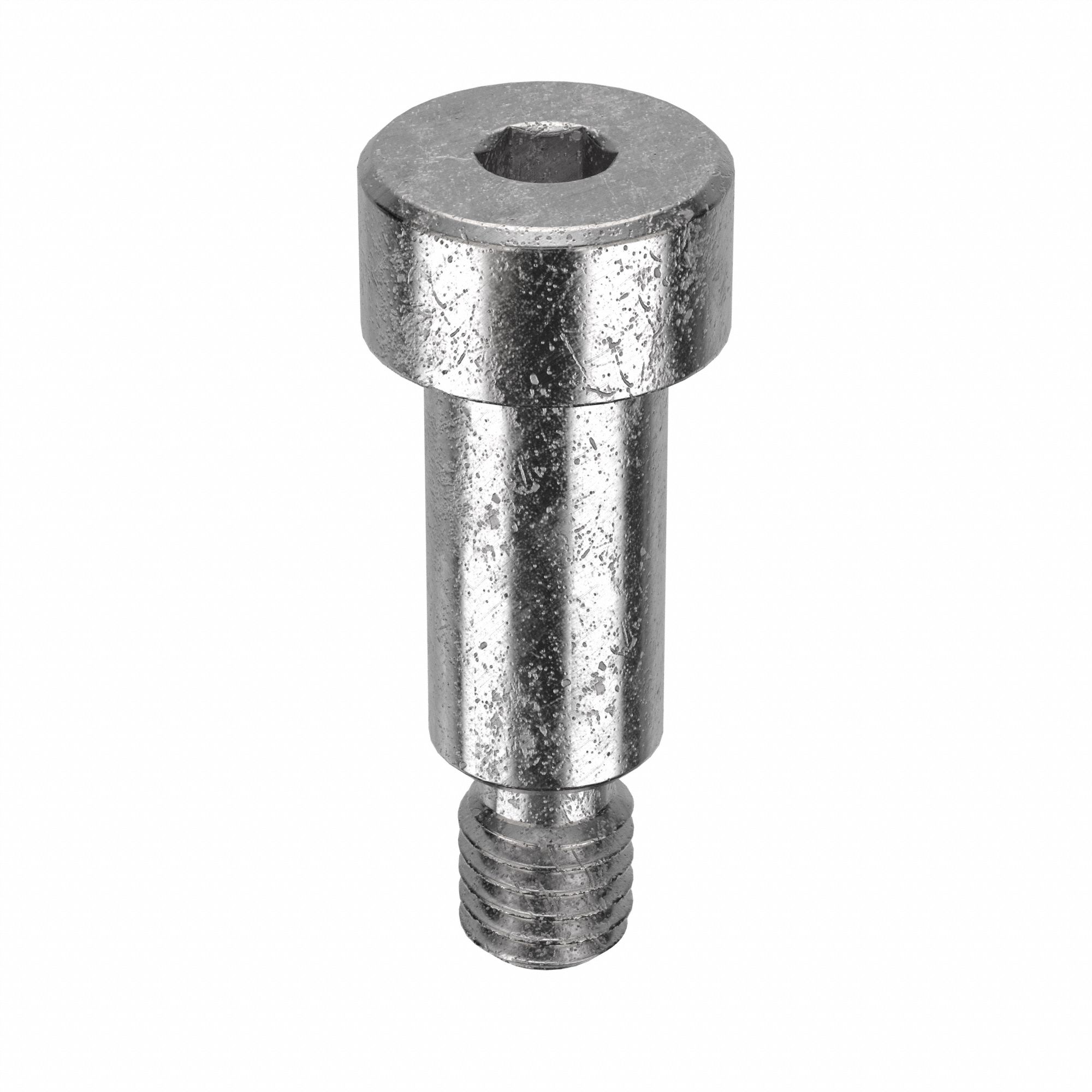 Shoulder Screw: Precision, 10-32 Thr Size, 1/4 in Thr Lg, 1/2 in Shoulder Lg, Std, Plain, 5 PK
