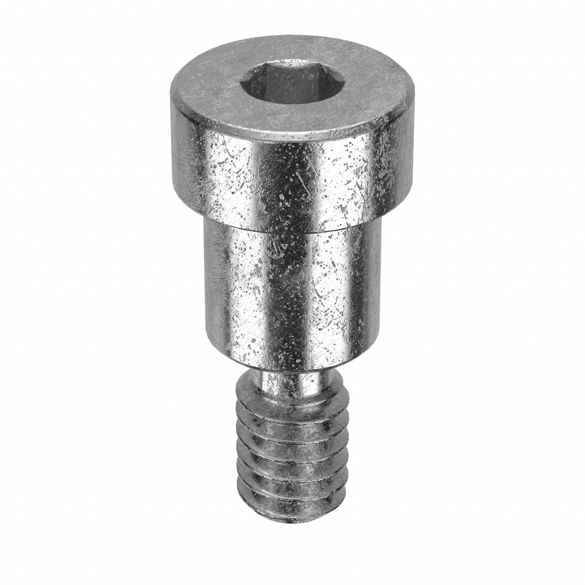 Shoulder Screw: Precision, 1/4-20 Thr Size, 7/16 in Thr Lg, 3/8 in Shoulder Lg, Std, Plain, 5 PK