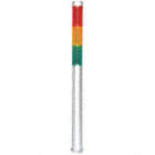 Ensamblaje de Columna Luminosa,25mm,  Fijo, Ambar,Verde,Rojo, Altura 13-1/2", Diámetro 1"