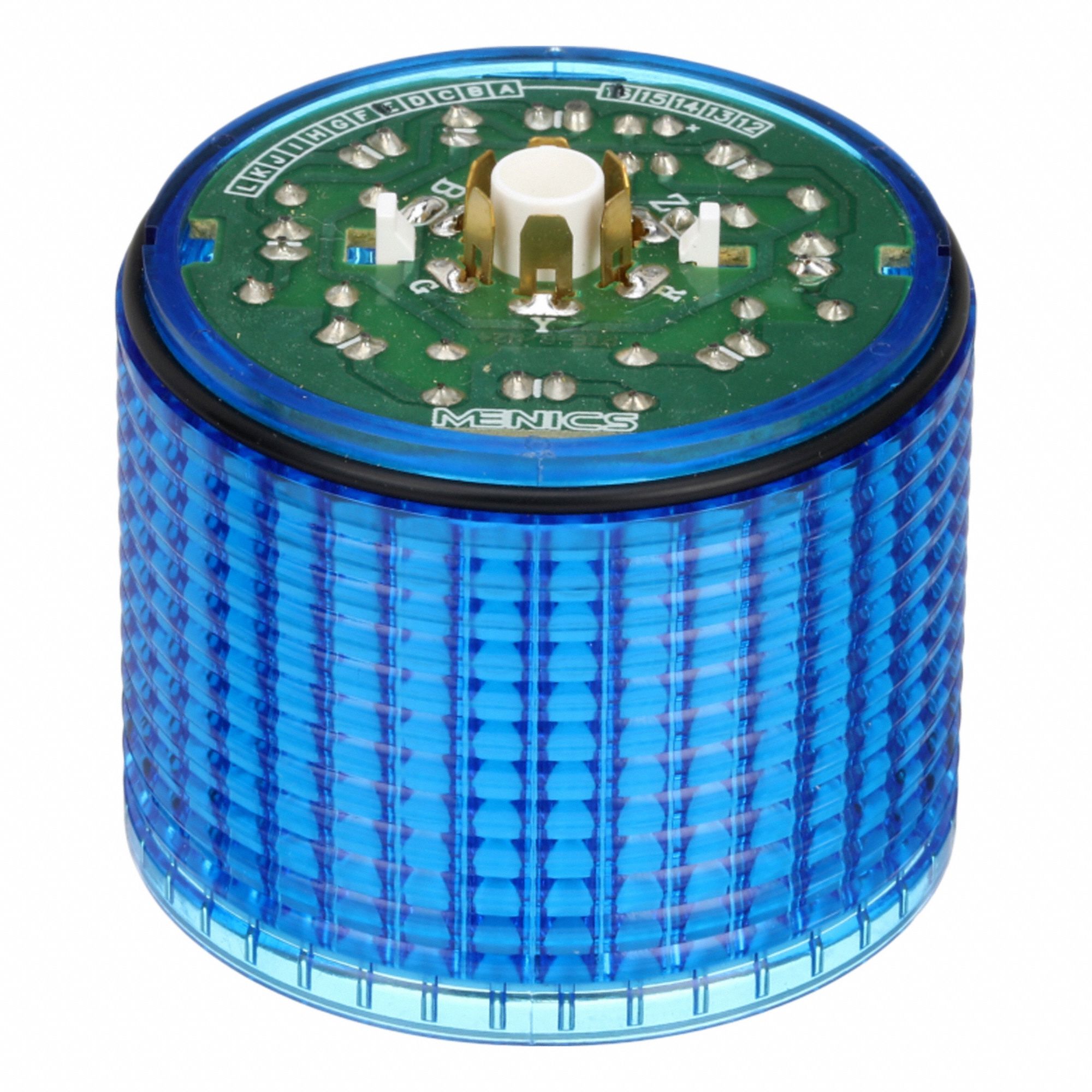 Tower Light Module: Flashing, 24V AC/24V DC, Blue, 56 mm Overall Dia, 6JZG4