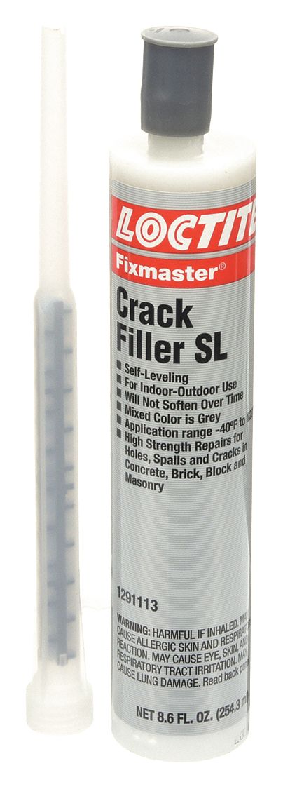 CRACK FILLER, FIXMASTER, GREY, CEMENT, 9 OZ, SYRINGE, SELF LEVELING