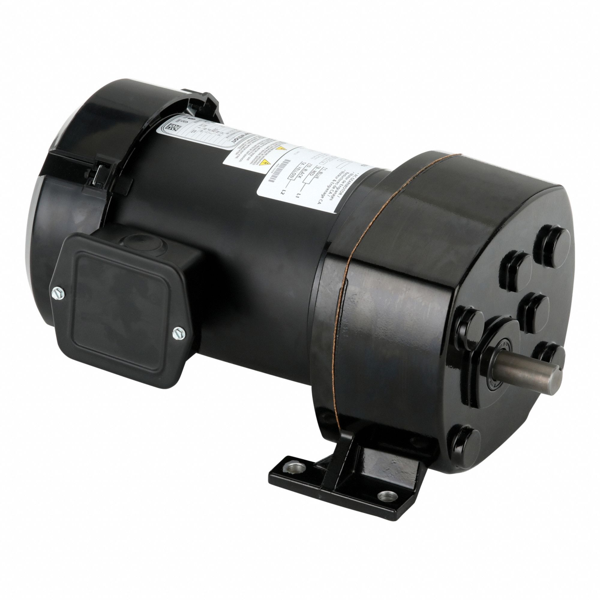 AC GEARMOTOR, PARALLEL, SINGLE OUTPUT SHAFT, SPLIT-PHASE, TEFC, 27 RPM, 700 IN-LB MAXIMUM TORQUE