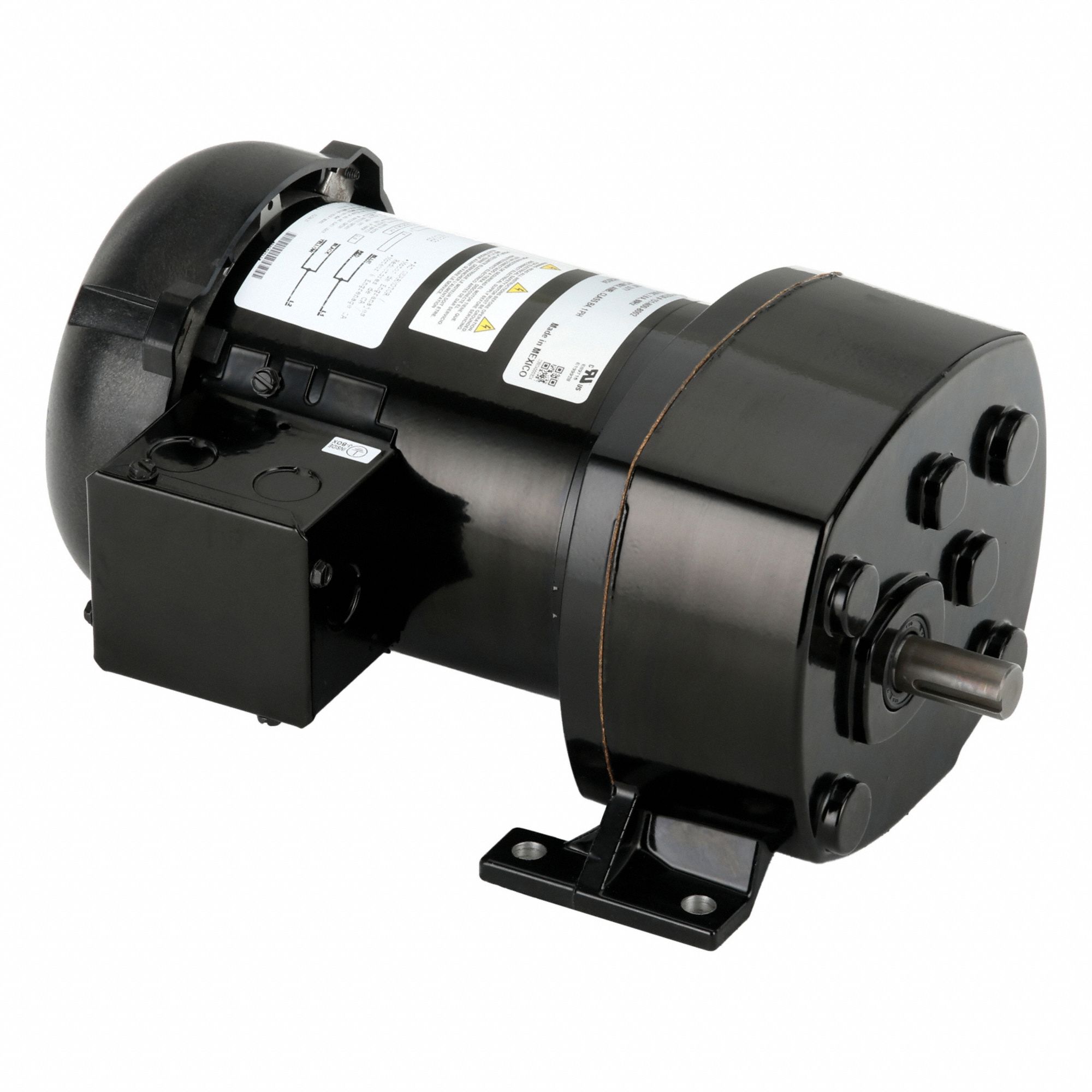 AC Gearmotor: Parallel, Single Output Shaft, Split-Phase, TEFC, 137 RPM, 215 in-lb Max Torque
