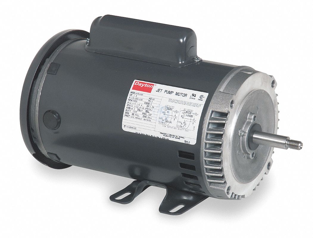 1/3 HP Jet Pump Motor, 3450 Nameplate RPM, 115 Voltage, 56J Frame