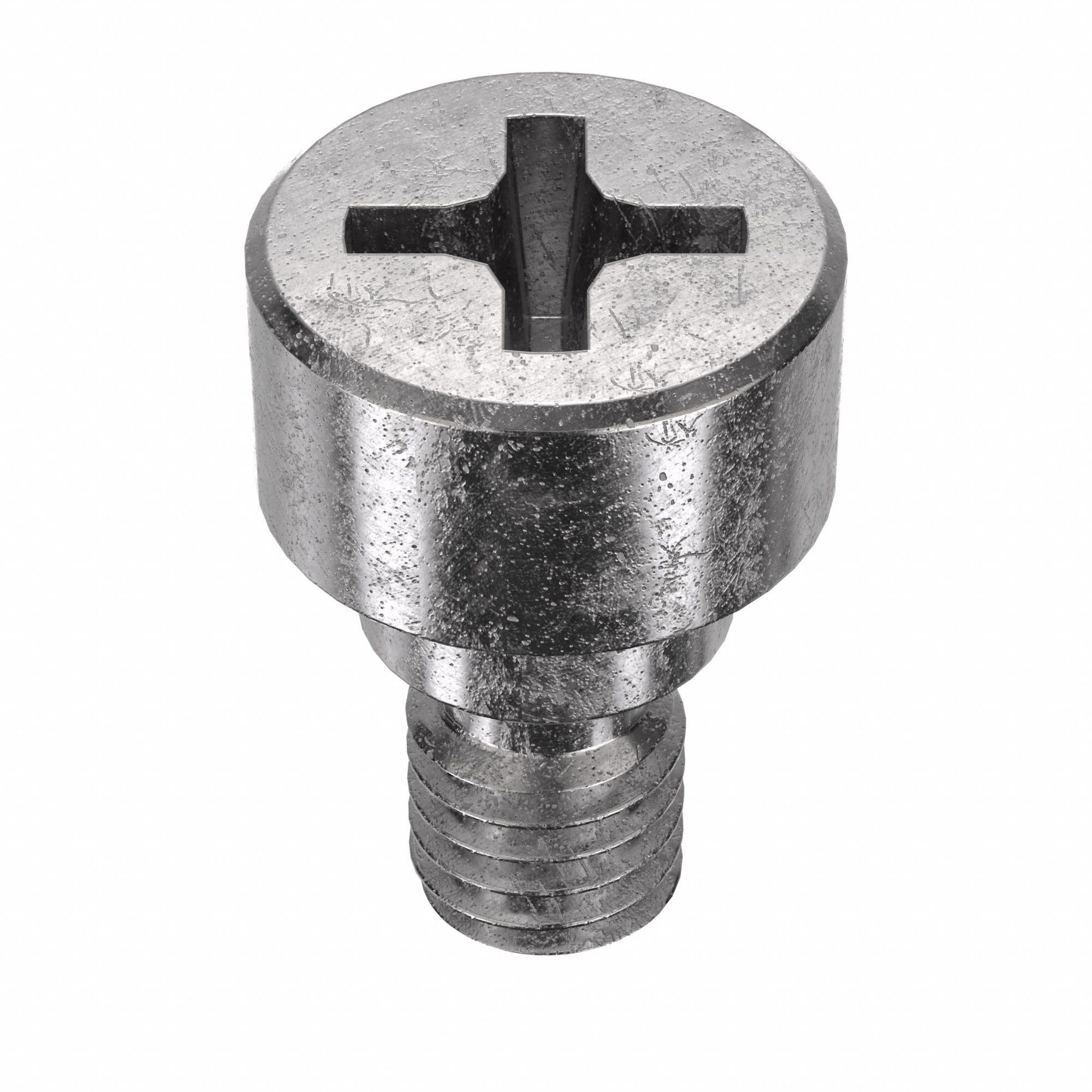 Shoulder Screw: Precision, 10-32 Thr Size, 1/4 in Thr Lg, 1/8 in Shoulder Lg, Std, Plain, 5 PK
