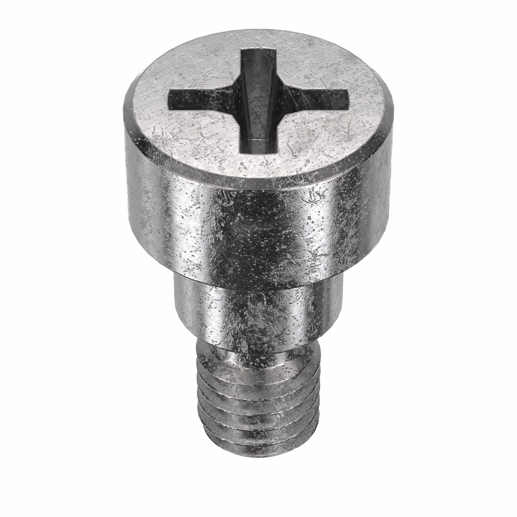 Shoulder Screw: Precision, 10-32 Thr Size, 1/4 in Thr Lg, 3/16 in Shoulder Lg, Std, Plain, 5 PK