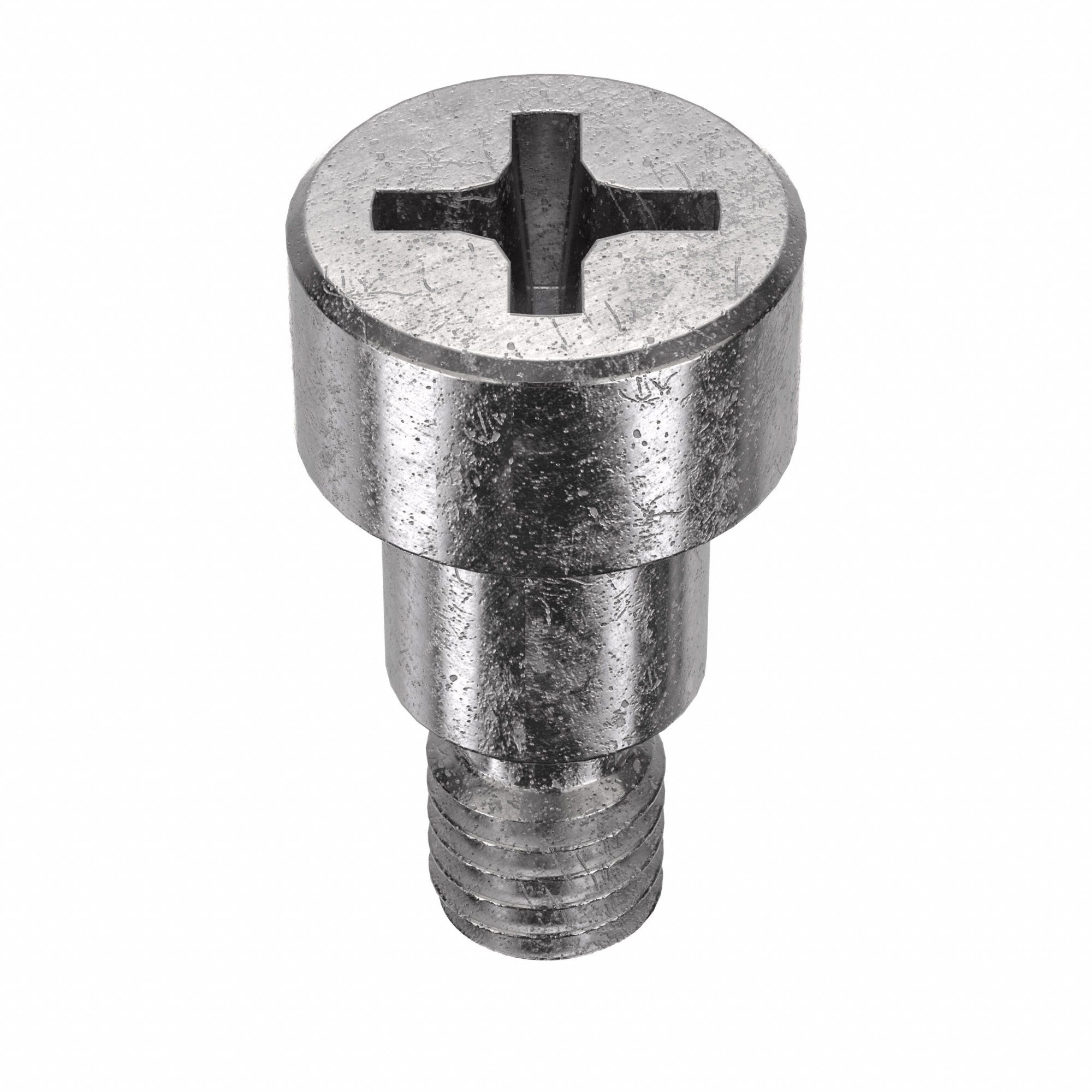 Shoulder Screw: Precision, 10-32 Thr Size, 1/4 in Thr Lg, 1/4 in Shoulder Lg, Std, Plain, 5 PK