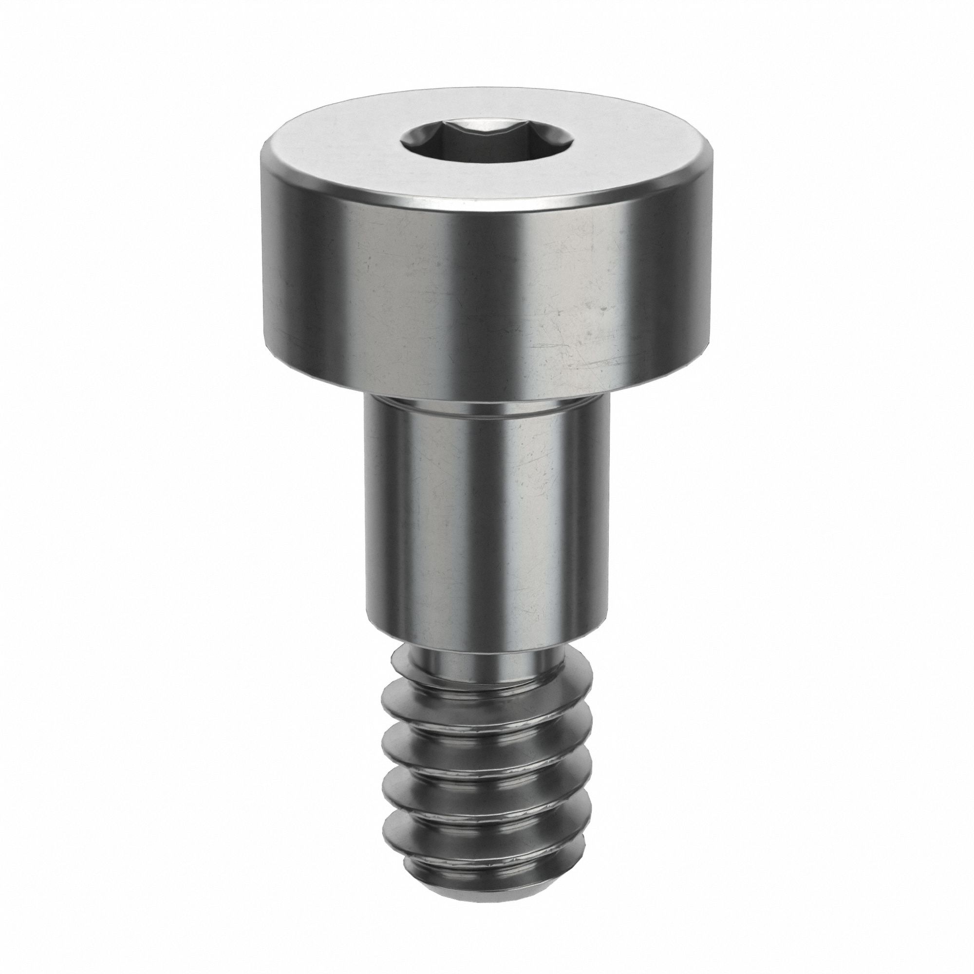 Shoulder Screw: Precision, 5/16"-18 Thr Size, 1/2 in Thr Lg, 3/8 in Shoulder Lg, Std, Plain, 5 PK
